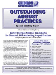 Outstanding August Practices