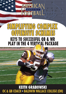 Keys to Successful Quarterback and Wide Receiver Play in a Multiple 4-   Vertical Package