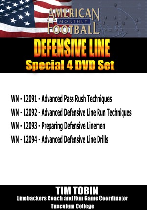 Run/ Pass Defensive Line Play Plus Drills and Training 4 DVD Set